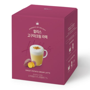 [Hollys] Sweet Potato Cream Latte 20T, 18g, 20 pieces, 1 piece