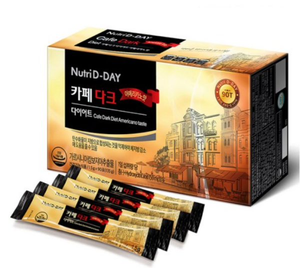Nutriday Cafe Dark Diet Americano Flavor, 135g, 1 Box