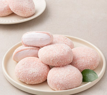 Honey Bro Food Strawberry Cream Rice Cake 10 Pieces (Frozen), 400g, 1 Piece