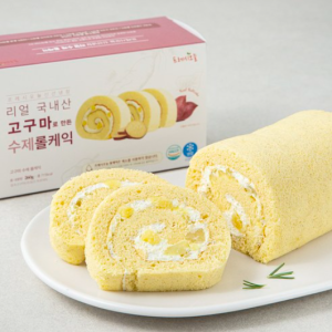 Fresh Today Fresh Refrigerated Real Sweet Potato Homemade Roll Cake, 260g, 1pc