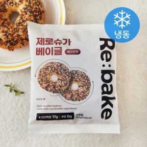 Rebake Reharvest Zero Sugar Bagel Everything (Frozen), 120g, 1pc