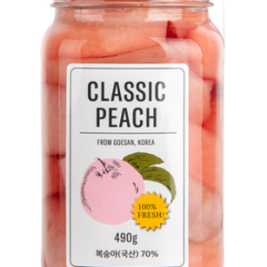 Classic Pink Peach Preserve, 490g, 1pc