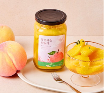 [Miyomi] Peaches are delicious Fresh peach preserves: Hwangdo