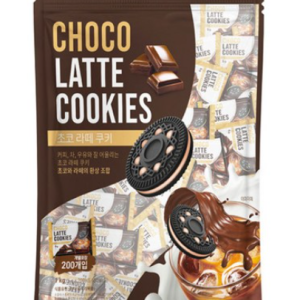 Choco Latte Cookies 1kg Large Chocolate Cream One-Bite Coffee Sandwich Cookies, 1kg, 1 Piece