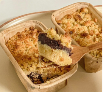 Poongsimdang Gluten Free Sugar Free Soboro Mammoth Bread (Red Bean Paste Strawberry Cream Cheese)