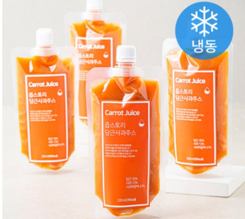 Jipstory Carrot Apple Juice (Frozen), 220ml, 4 pcs