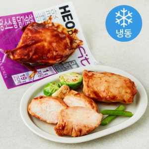 Heodak FIT Low Sugar Source Whole Chicken Breast BBQ Flavor (Frozen), 100g, 5 pcs