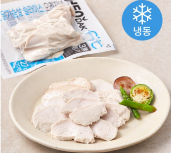 Heodak FIT Low-salt Sliced ​​Original Chicken Breast (Frozen), 100g, 5 pcs