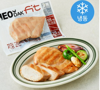 Heodak FIT Low-salt High-protein Whole Chicken Breast Smoked Flavor (Frozen), 100g, 5 pieces
