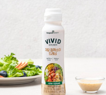 Vivid Kitchen Low-sugar Sesame Soy Dressing, 200g, 1pc