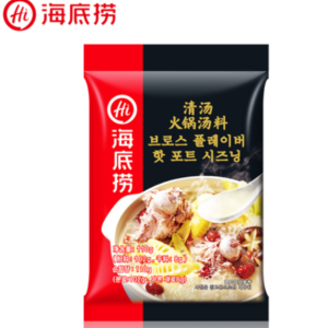 [Authentic] Haidilao White Tang Hot Pot Sauce (Easy Boiling of Various Pork), 110g, 3ea