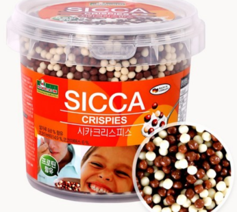 Cica Crispy Milk White Chocolate Large Capacity Choco Ball Choco Loops, 430g, 1 piece
