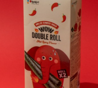 kokiri wow double roll kim snack hot spicy flavor 5p, 25g, 1ea