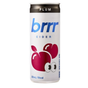 Burur Zero Cider Plum, 250ml, 6ea