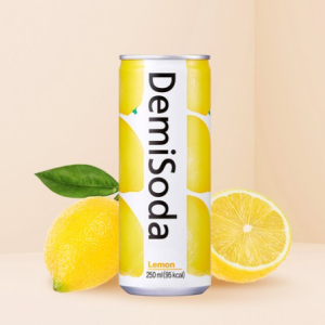 Dong-A Demi Soda Can Lemon 250mlx1 can/Juice/Carbonated/Canned beverage, 250ml, 1 piece