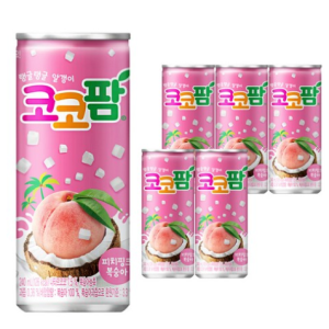 Haitai Beverage Coco Palm Peach Pink 240ml, 240ml, 1ea