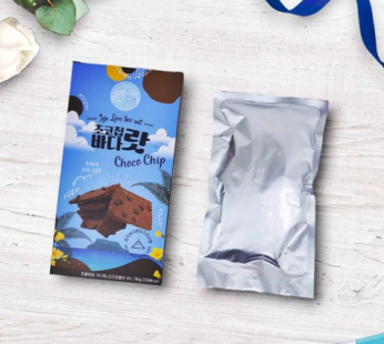 Jeju Choco Chip Badarat 80g Lava Seawater Salt Cookie Dark Chocolate Brownie Pop, 80g, 1ea