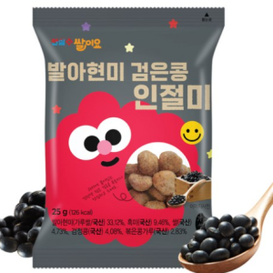 [Cheongwon Life Agricultural Cooperative] Rice crackers made with 100% domestic rice baked in a hot wind, sprouted brown rice, black bean injeolmi set