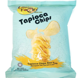 LAYANGFOOD Tapioca Chips Sea Salt Snacks, 100g, 1pc