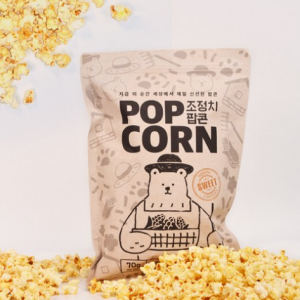 Adjusted Popcorn / Gangwon-do Eco-friendly Popcorn Corn Original Popcorn, 70g, 1 piece