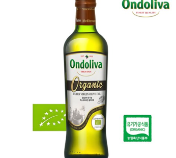 [Ondoliva] Organic Extra Virgin Olive Oil 500ml Cold Pressed, 500ml, 1ea
