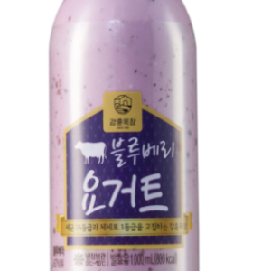 Kang Hoon Ranch Homemade Yogurt Blueberry 1000ml, 1L, 2ea