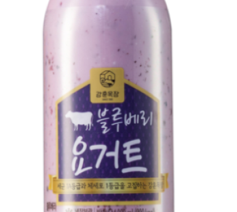 Kang Hoon Ranch Homemade Yogurt Blueberry 1000ml, 1L, 2ea