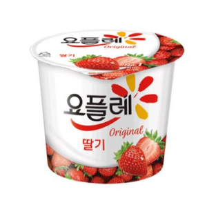 BINGGRAE YOPLAT STRAWBERRY HOME 180g FREE SHIPPING, 180g, 4ea