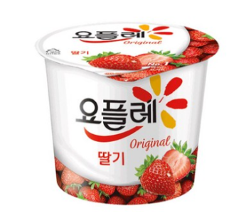 BINGGRAE YOPLAT STRAWBERRY HOME 180g FREE SHIPPING, 180g, 4ea
