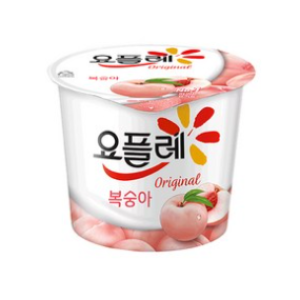 BINGGRAE YOPLAT HOME ORIGINAL STRAWBERRY PICK UP BLUEBERRY YOGURT 180g, 180g, 1ea