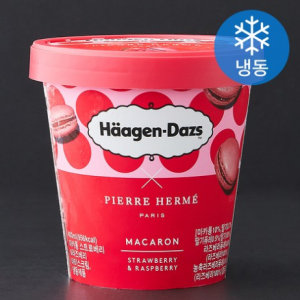 Häagen-Dazs Macaron Strawberry & Raspberry Ice Cream (Frozen), 403ml, 1pc