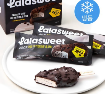 Larasweet Mortgage Cookies & Cream Chocolate Bar 4 Pack (Frozen), 360ml, 1 Piece