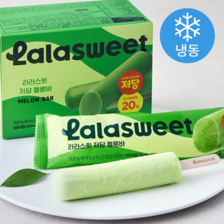 Larasweet Low Sugar Melon Bar 6 Pieces (Frozen), 420ml, 1 Box