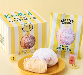 Noted Classic Vanilla Cream Donuts 3 Pieces, 300g, 1 Box