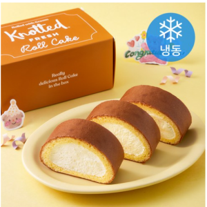 GFFG Knotted Cream Filled Smile Roll Cake (Frozen), 370g, 1 Pack, 1 Piece