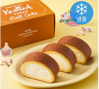 GFFG Knotted Cream Filled Smile Roll Cake (Frozen), 370g, 1 Pack, 1 Piece