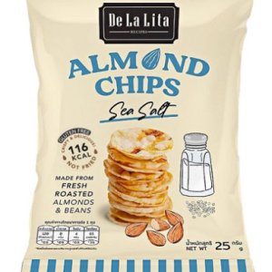 Delarita Almond Chips Sea Salt, 25g, 4 pcs