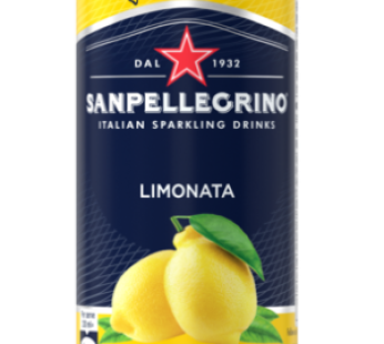 San Pellegrino Canned Carbonated Beverage Limonita Lemon 330ml, 330ml, 1pc