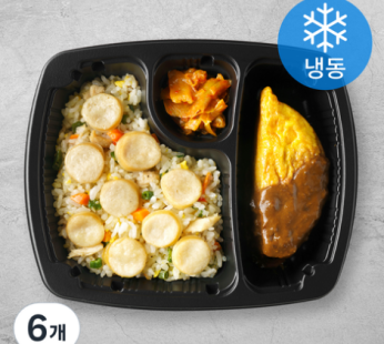 Lunchbox Research Institute Chicken Breast Fried Rice & Hamburger Sauce Omelette (Frozen), 235g, 3ea