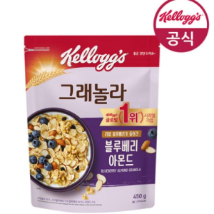 Kellogg’s Blueberry Almond Granola Cereal, 450g, 1 Pack