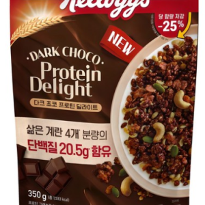 Kellogg’s Dark Chocolate Protein Delight Granola Cereal, 350g, 1 Pack