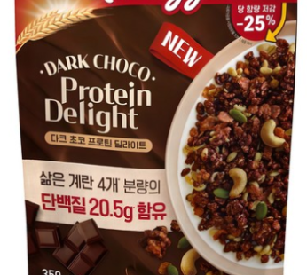 Kellogg’s Dark Chocolate Protein Delight Granola Cereal, 350g, 1 Pack
