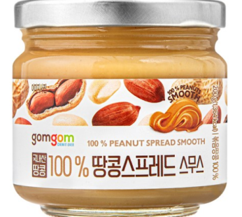 “gomgom Gomgom Domestic Peanut 100% Peanut Spread Smooth, 200g, 1 piece”