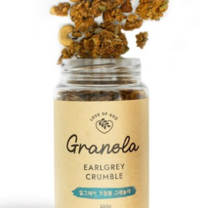 Love of God Earl Grey Crumble Homemade Granola 200g (Bottle)