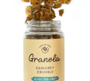 Love of God Earl Grey Crumble Homemade Granola 200g (Bottle)