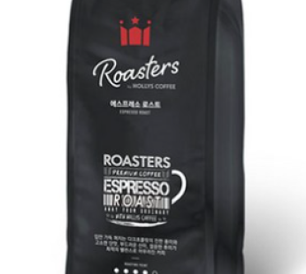 [Hollys] Espresso roasted coffee beans, whole bean (not ground), 500g, 1 piece