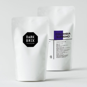 Dark Brix Colombia Supremo Whole Bean Coffee, 1kg, Moka Pot, 1pc