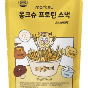 Monk’s Protein Hwangtae Snack Honey Butter Flavor, 20g, 1 Piece