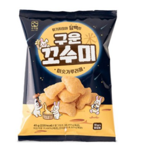 Our Wheat Roasted Kkosumi 45g Injeolmi Snack, 45g, 1 piece