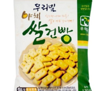 Our Wheat Vegetable Rice Bread Vegetable Flavor, 120g, 1 piece